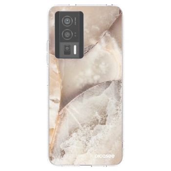 Picasee silikonska prozirna maskica za Xiaomi Poco F5 Pro 5G - Cream marble