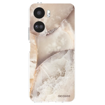 Picasee silikonska prozirna maskica za Honor 90 Lite 5G - Cream marble