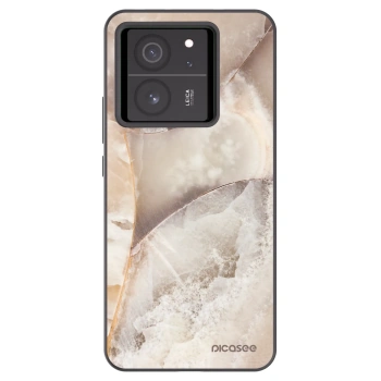 Picasee crna silikonska maskica za Xiaomi 13T - Cream marble