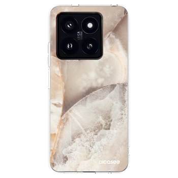 Picasee silikonska prozirna maskica za Xiaomi 14 Pro - Cream marble