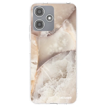 Picasee silikonska prozirna maskica za Xiaomi Redmi 12 5G - Cream marble