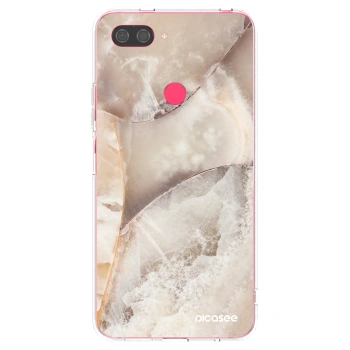 Picasee silikonska prozirna maskica za Xiaomi Mi 8 Lite - Cream marble