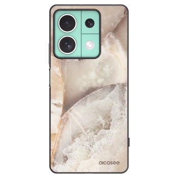 Picasee crna silikonska maskica za Xiaomi Redmi Note 13 5G - Cream marble