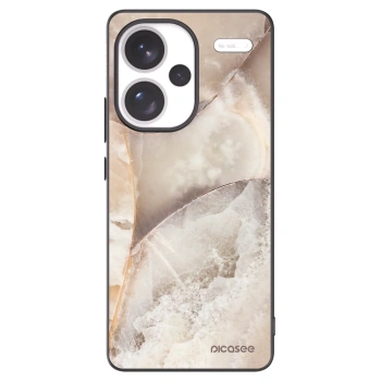 Picasee crna silikonska maskica za Xiaomi Redmi Note 13 Pro+ 5G - Cream marble