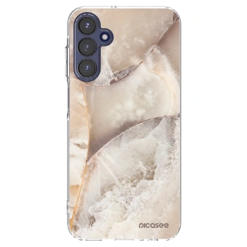 Picasee silikonska prozirna maskica za Samsung Galaxy A15 A155F 4G - Cream marble