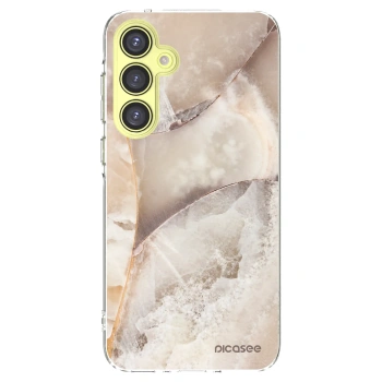 Picasee silikonska prozirna maskica za Samsung Galaxy A35 5G A356B - Cream marble
