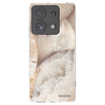 Picasee silikonska prozirna maskica za Xiaomi Redmi Note 13 Pro 4G - Cream marble