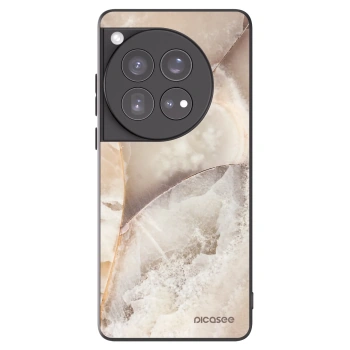 Picasee crna silikonska maskica za OnePlus 12 5G - Cream marble