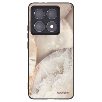 Picasee crna silikonska maskica za Xiaomi 14T Pro - Cream marble