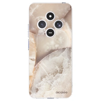 Picasee silikonska prozirna maskica za Xiaomi Redmi 14C - Cream marble