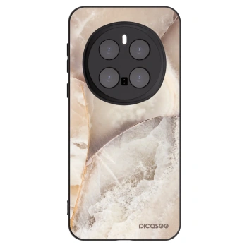 Picasee crna silikonska maskica za Honor Magic7 Pro 5G - Cream marble