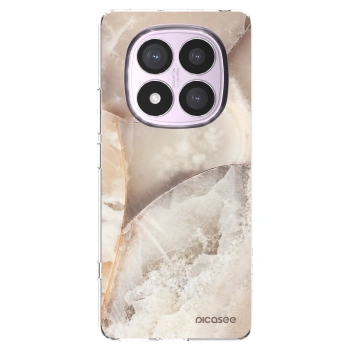 Picasee silikonska prozirna maskica za Xiaomi Redmi Note 14 Pro 4G - Cream marble