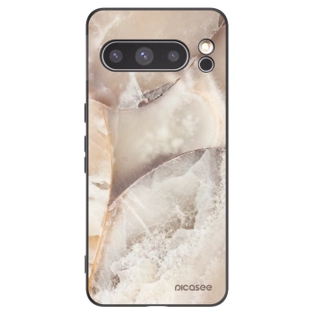 Picasee crna silikonska maskica za Google Pixel 8 Pro - Cream marble