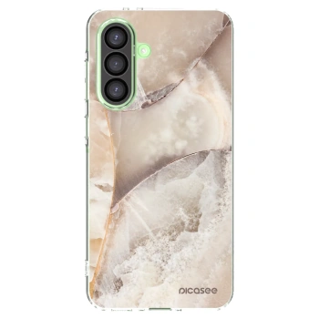 Picasee silikonska prozirna maskica za Samsung Galaxy A26 5G A266B - Cream marble