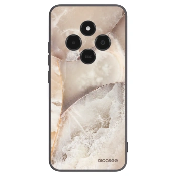 Picasee crna silikonska maskica za Xiaomi Poco C75 - Cream marble