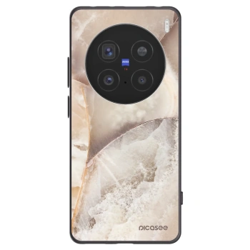 Picasee crna silikonska maskica za Vivo X200 Pro - Cream marble