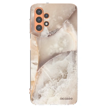 Picasee silikonska prozirna maskica za Samsung Galaxy A13 5G - Cream marble
