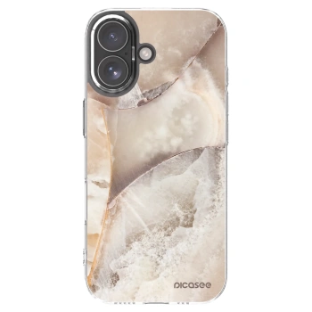 Picasee silikonska prozirna maskica za Apple iPhone 17 - Cream marble