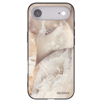 Picasee crna silikonska maskica za Apple iPhone Air - Cream marble