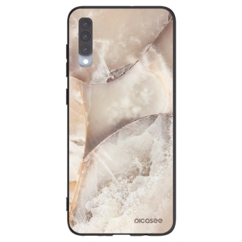 Picasee crna silikonska maskica za Samsung Galaxy A70 A705F - Cream marble