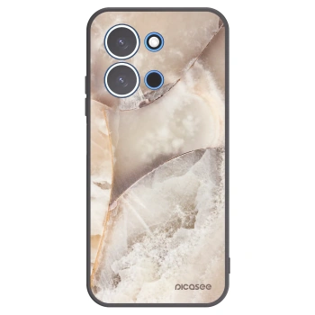 Picasee crna silikonska maskica za Xiaomi Redmi 15C 4G - Cream marble