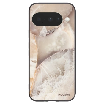 Picasee crna silikonska maskica za Google Pixel 10 - Cream marble