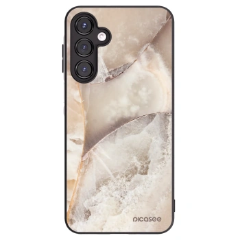 Picasee crna silikonska maskica za Samsung Galaxy A16 4G - Cream marble