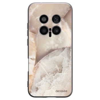 Picasee crna silikonska maskica za Honor Magic8 Pro 5G - Cream marble