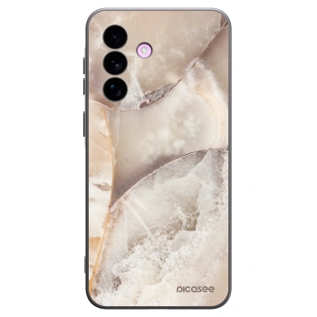 Picasee crna silikonska maskica za Samsung Galaxy A57 5G - Cream marble