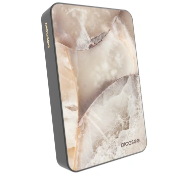 Prijenosni punjač s MagSafe 10 000 mAh Sivo - Cream marble