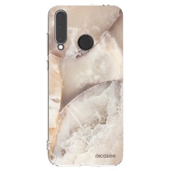 Picasee silikonska prozirna maskica za Honor 20 Lite - Cream marble