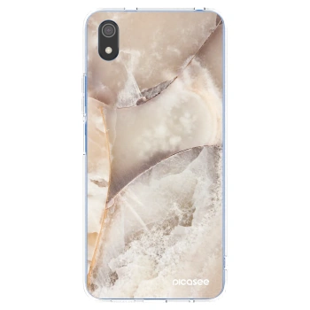 Picasee silikonska prozirna maskica za Xiaomi Redmi 7A - Cream marble