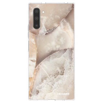 Picasee silikonska prozirna maskica za Samsung Galaxy Note 10 N970F - Cream marble