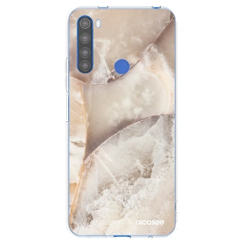 Picasee silikonska prozirna maskica za Xiaomi Redmi Note 8T - Cream marble
