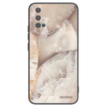 Picasee crna silikonska maskica za Huawei Nova 5T - Cream marble