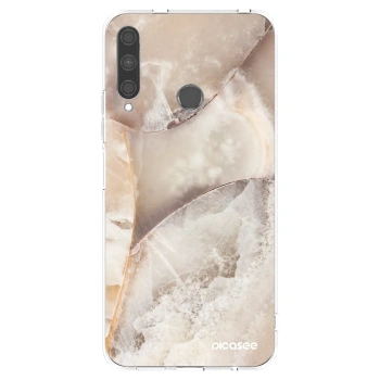 Picasee silikonska prozirna maskica za Huawei P40 Lite E - Cream marble
