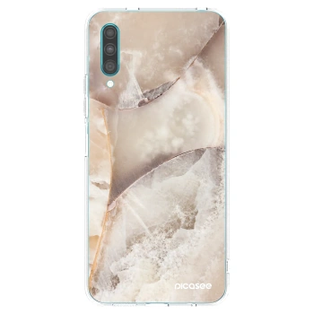 Picasee silikonska prozirna maskica za Samsung Galaxy A30s A307F - Cream marble