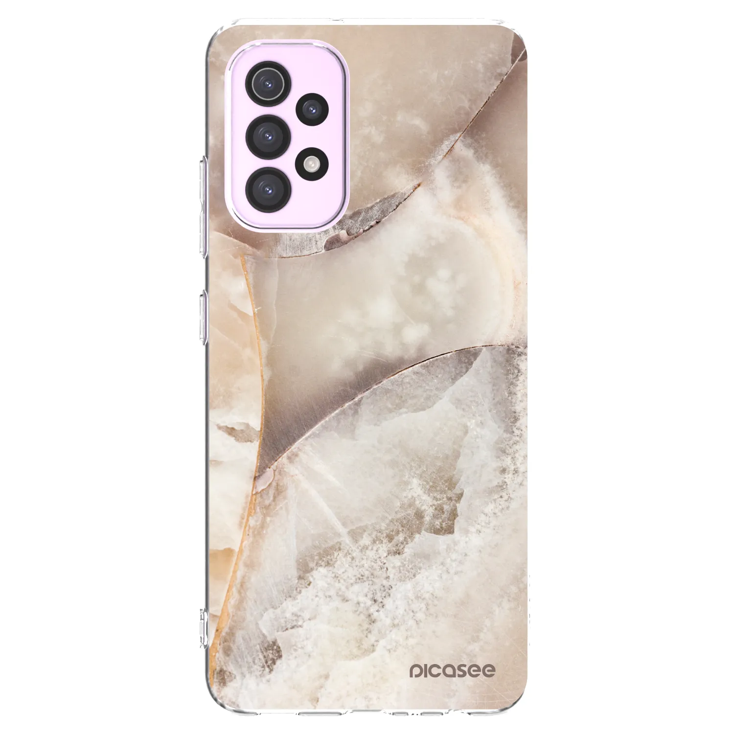 Picasee silikonska prozirna maskica za Samsung Galaxy A32 5G A326B - Cream marble