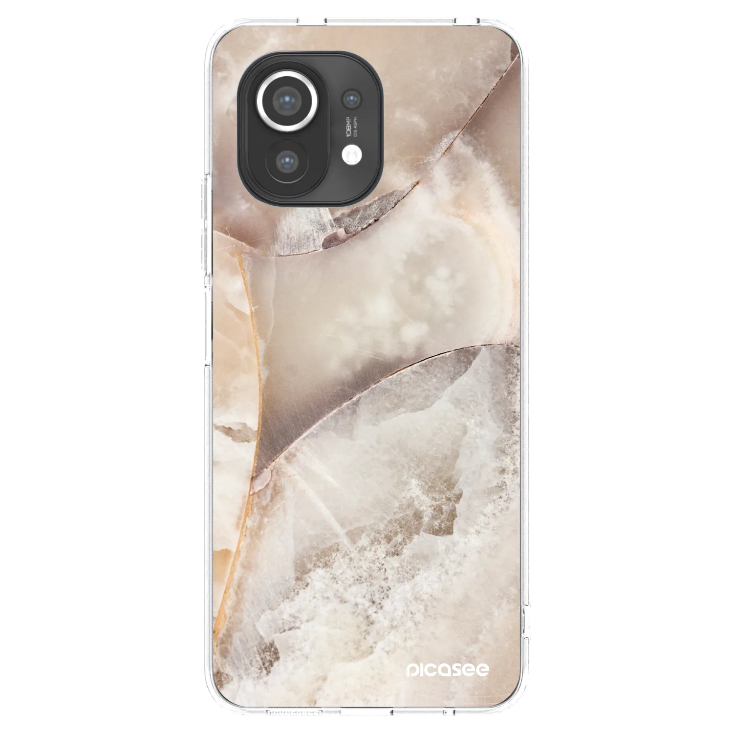 Picasee silikonska prozirna maskica za Xiaomi Mi 11 - Cream marble