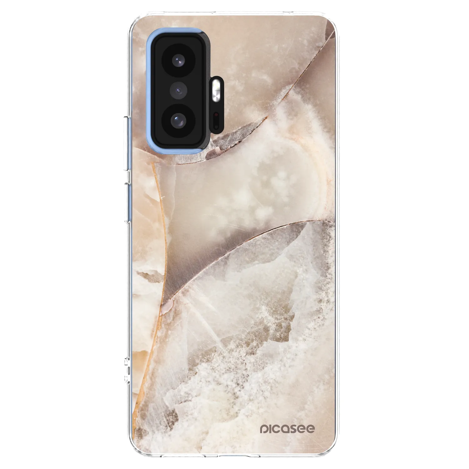 Picasee silikonska prozirna maskica za Xiaomi 11T Pro - Cream marble