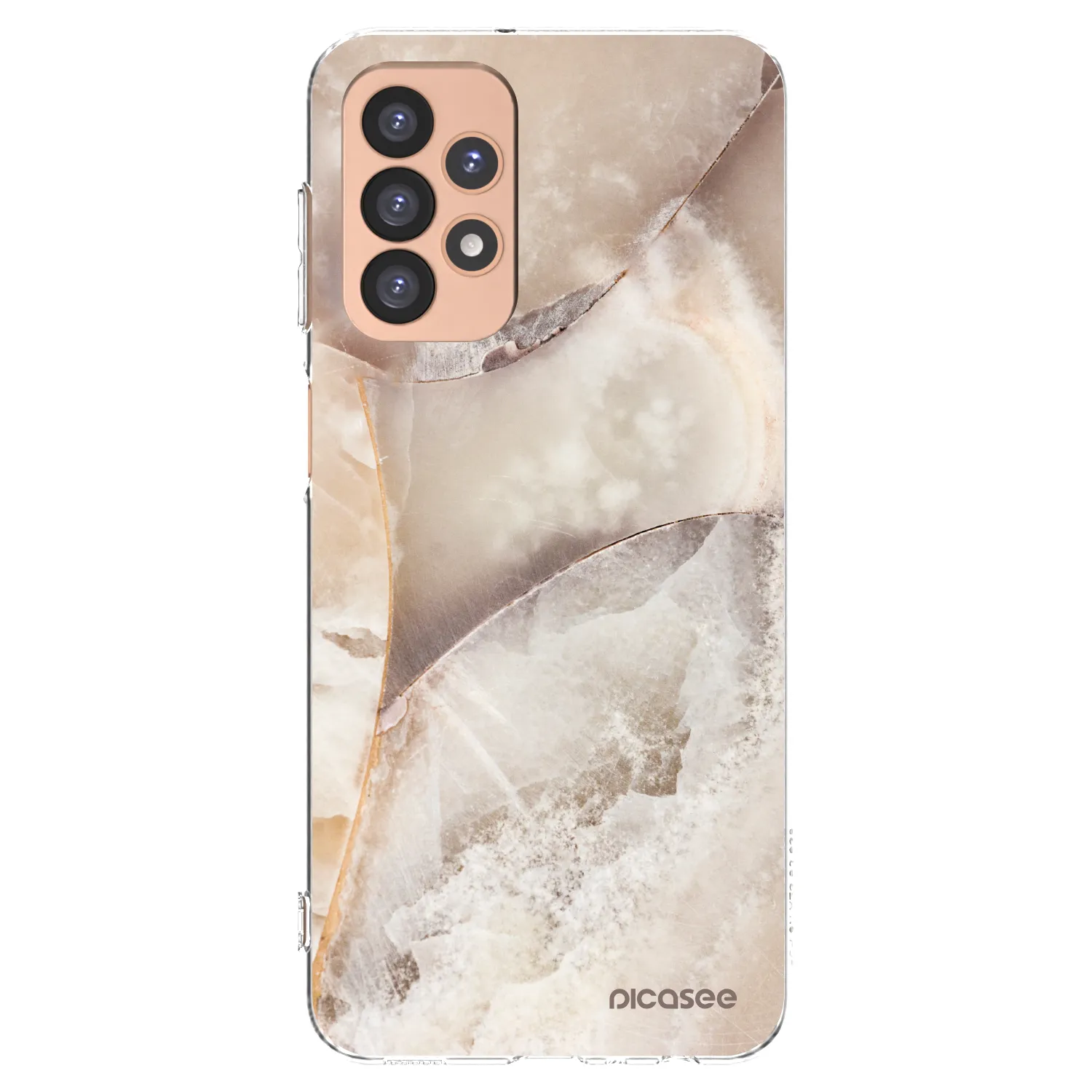 Picasee silikonska prozirna maskica za Samsung Galaxy A23 A236B 5G - Cream marble