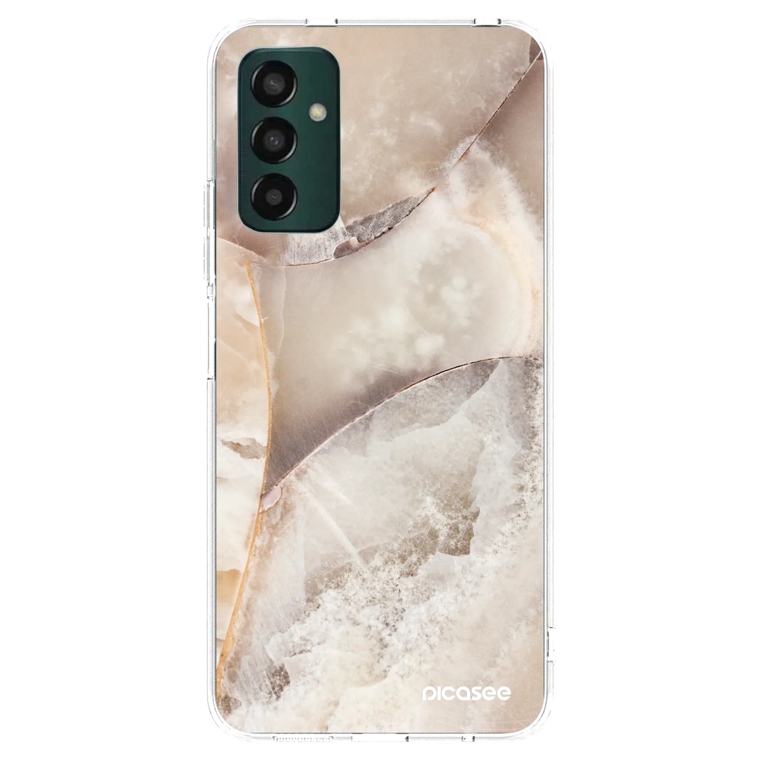 Picasee silikonska prozirna maskica za Samsung Galaxy M23 5G - Cream marble