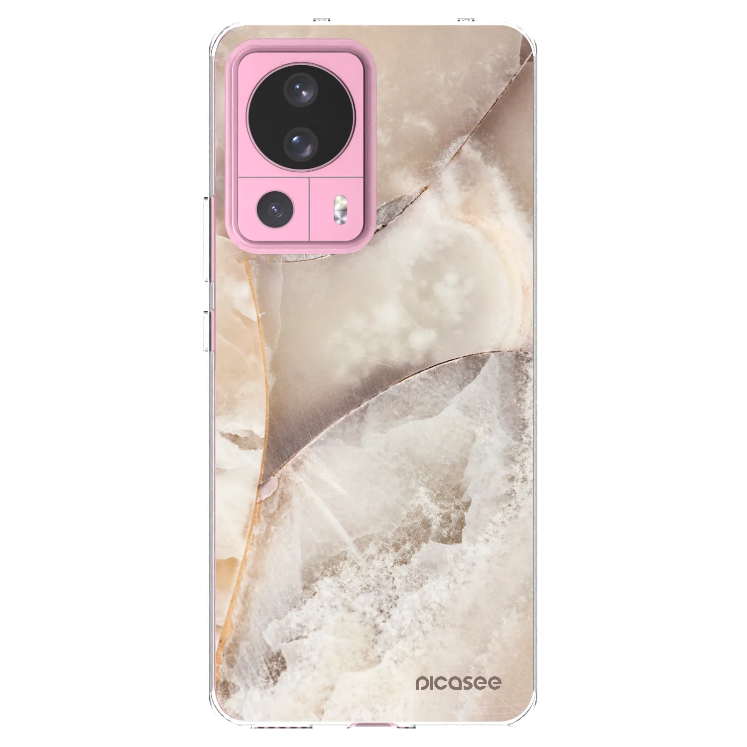 Picasee silikonska prozirna maskica za Xiaomi 13 Lite - Cream marble