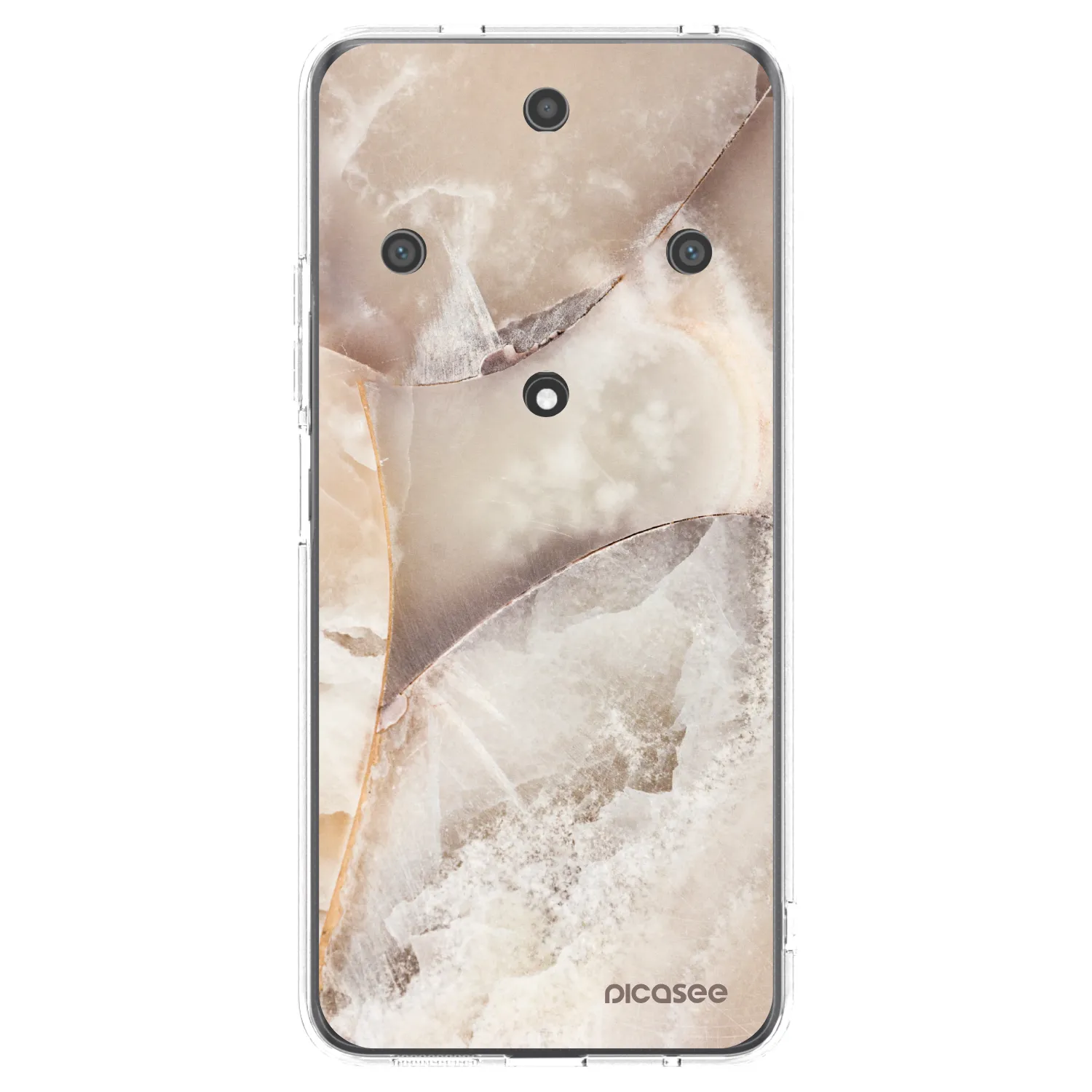 Picasee silikonska prozirna maskica za Honor Magic5 Lite 5G - Cream marble