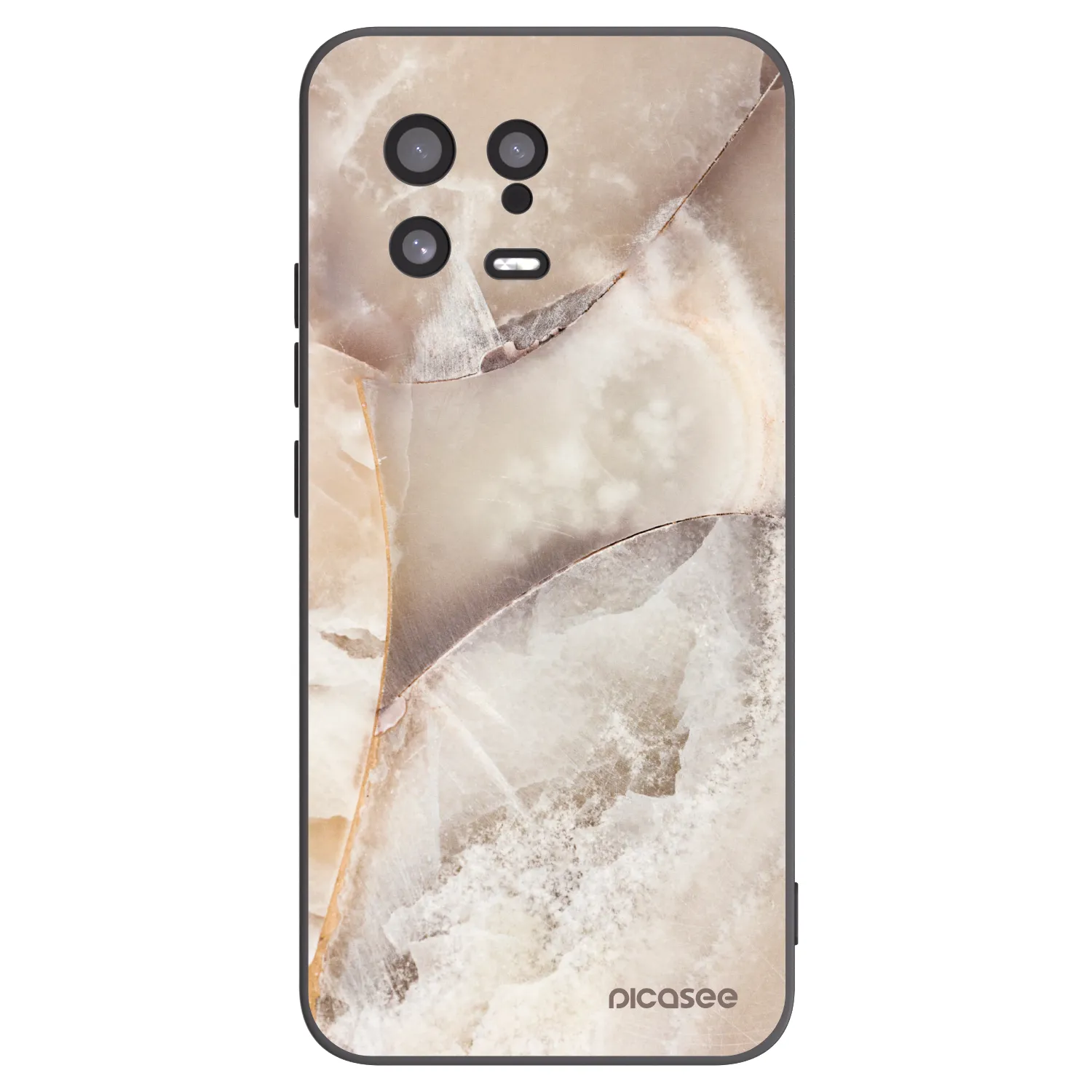 Picasee crna silikonska maskica za Xiaomi 13 - Cream marble