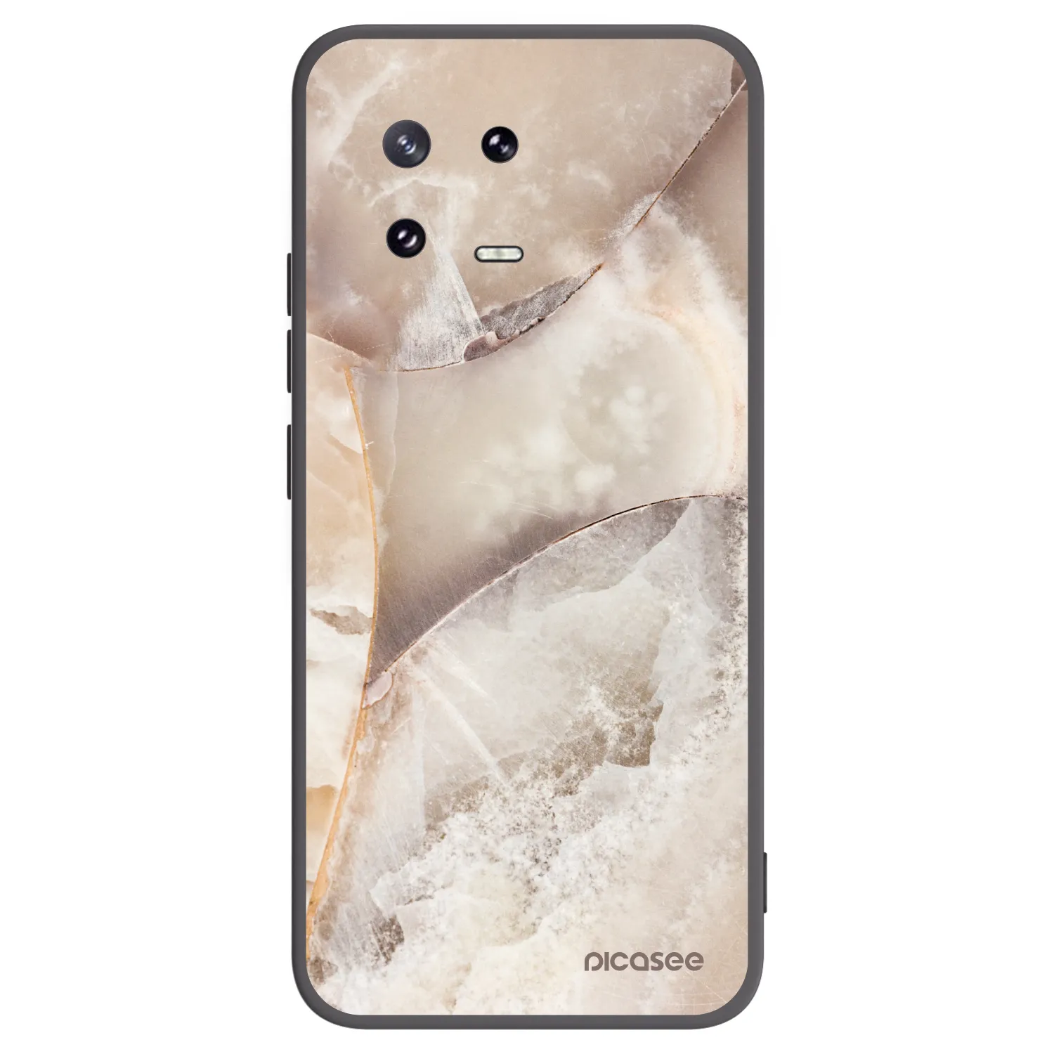 Picasee crna silikonska maskica za Xiaomi 13 Pro - Cream marble