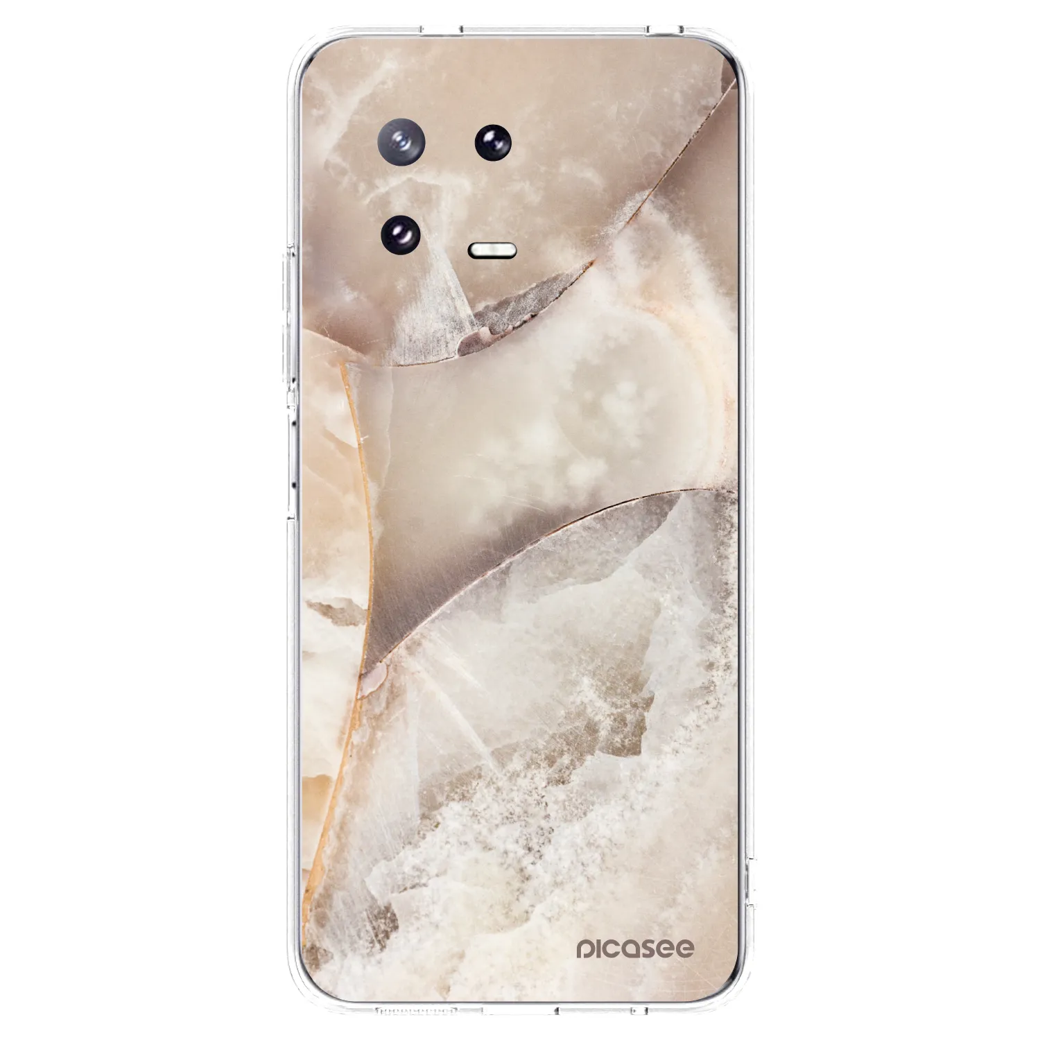 Picasee silikonska prozirna maskica za Xiaomi 13 Pro - Cream marble