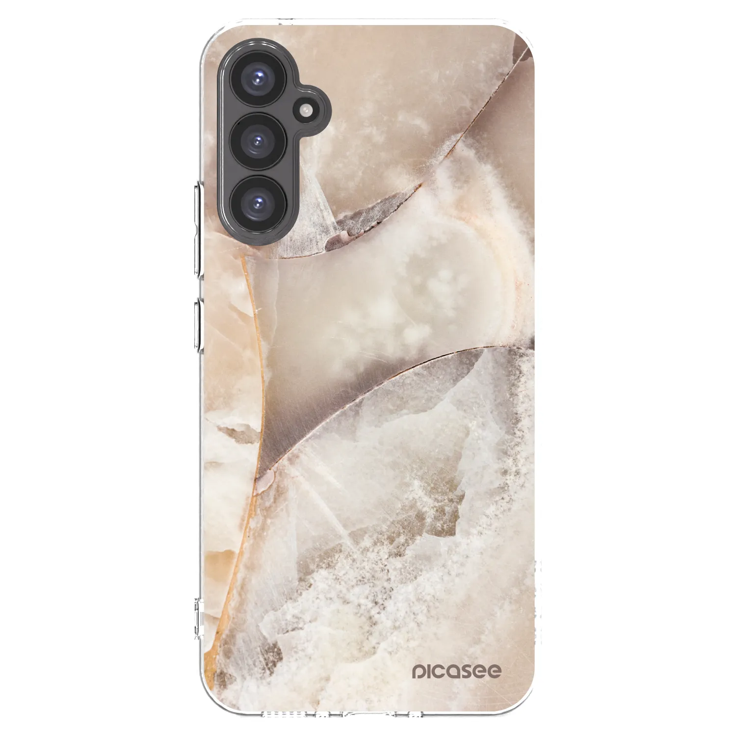 Picasee silikonska prozirna maskica za Samsung Galaxy A34 5G A346B - Cream marble