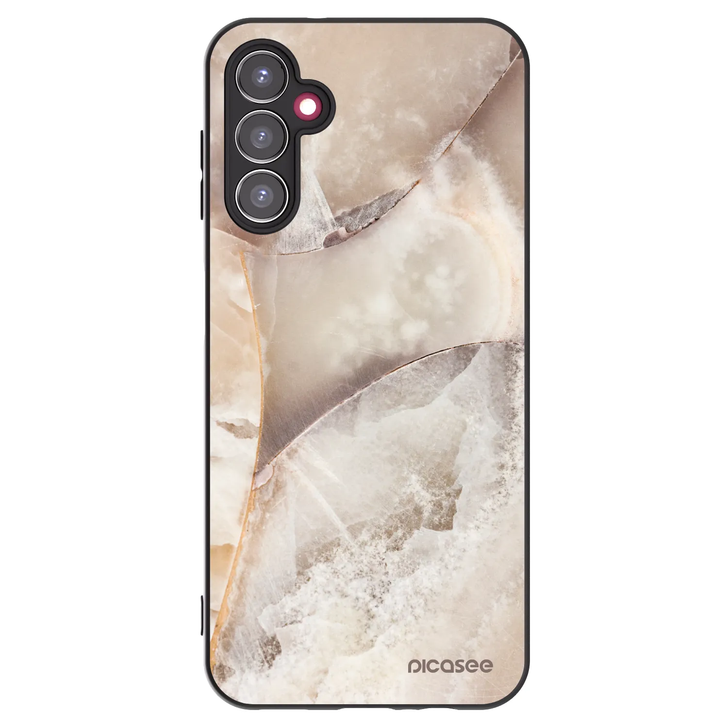 Picasee crna silikonska maskica za Samsung Galaxy A14 5G A146P - Cream marble