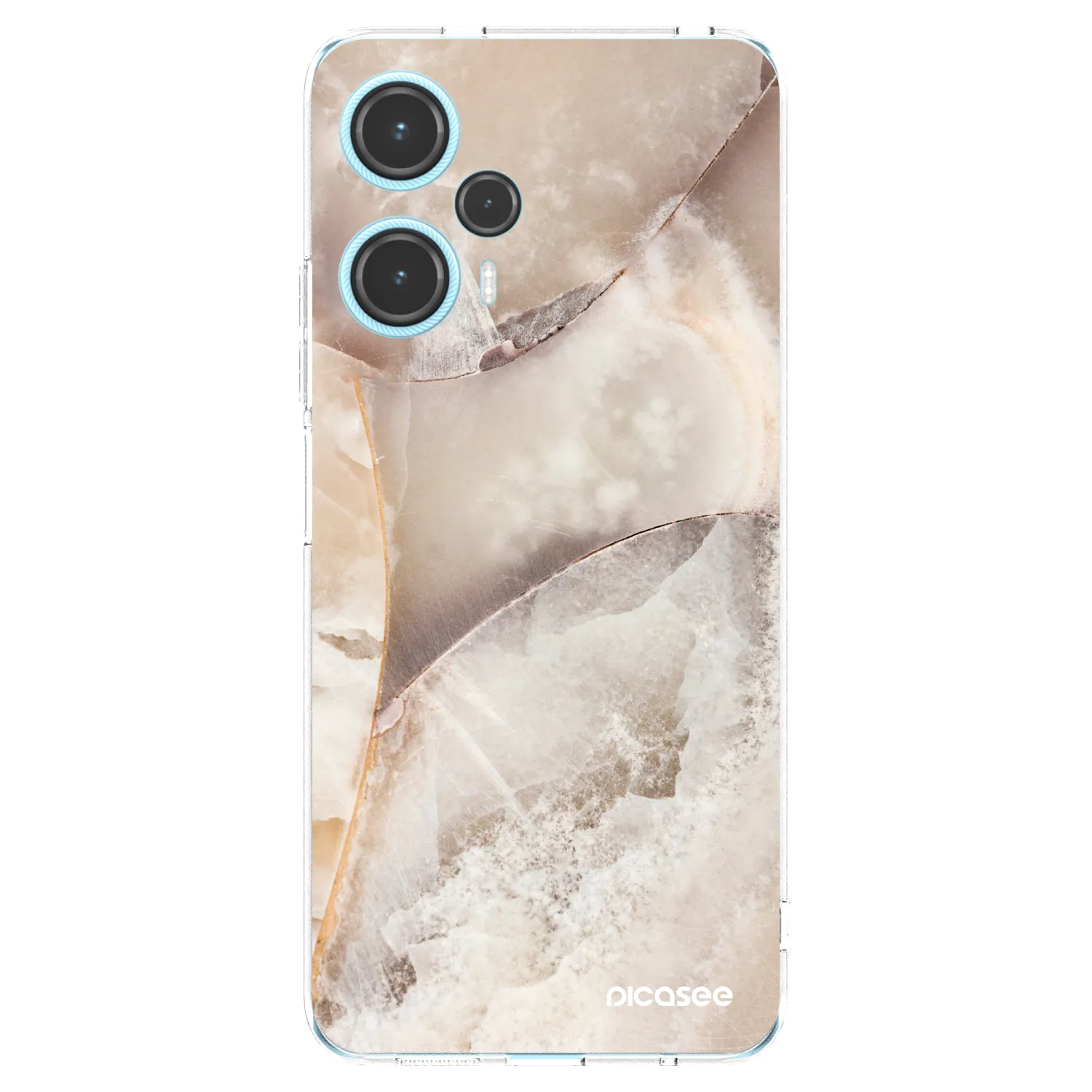 Picasee silikonska prozirna maskica za Xiaomi Poco F5 - Cream marble